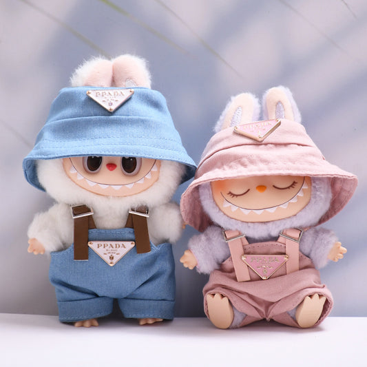 Triangle Hat Suspender Pants Suit  15-17cm collectible dolls[Selling clothes only]