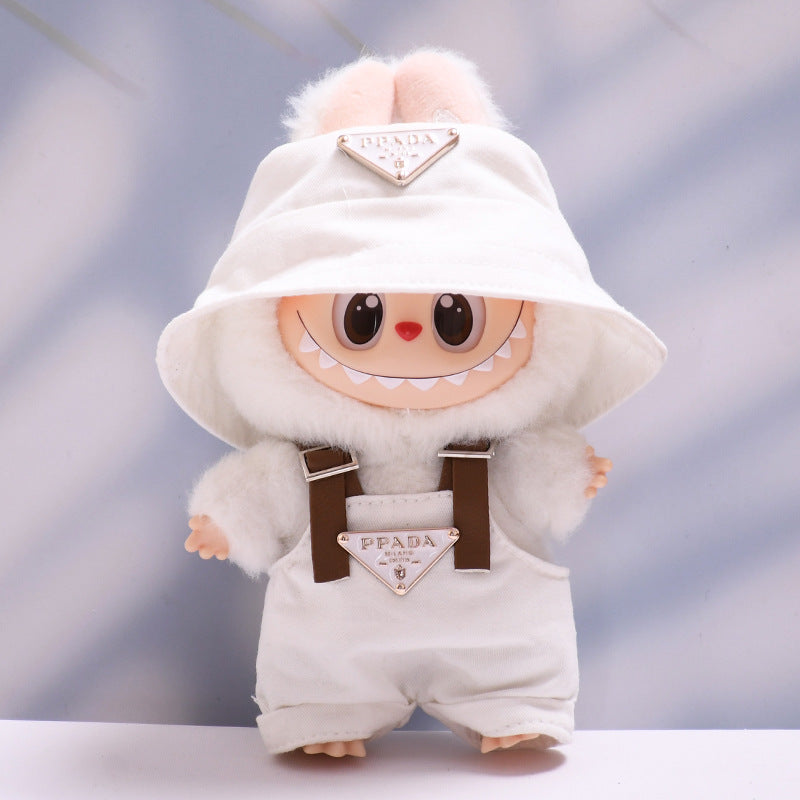 삼각형 모자 서스펜더 바지 정장 15-17cm 수집용 인형[옷만 판매] 