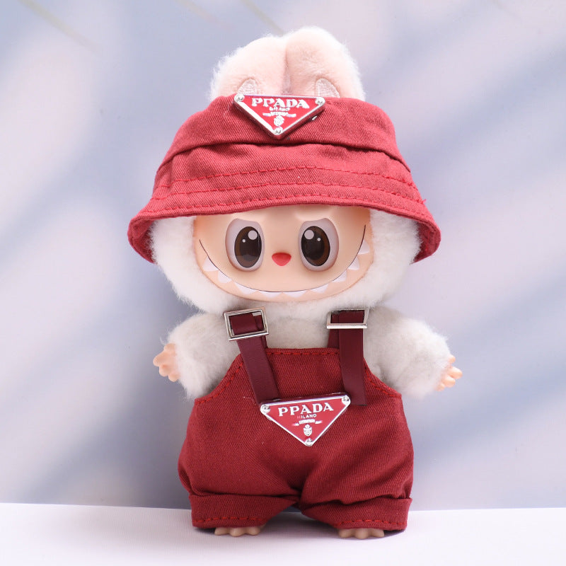 삼각형 모자 서스펜더 바지 정장 15-17cm 수집용 인형[옷만 판매] 