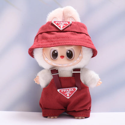 삼각형 모자 서스펜더 바지 정장 15-17cm 수집용 인형[옷만 판매] 