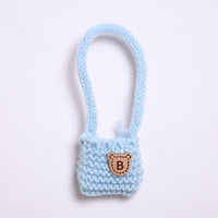 Blue Woolen Yarn Bag