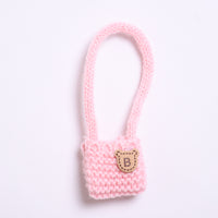 Pink Woolen Yarn Bag