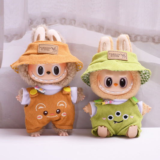 Cartoon Suspender Hat 15-17cm collectible dolls[Selling clothes only]