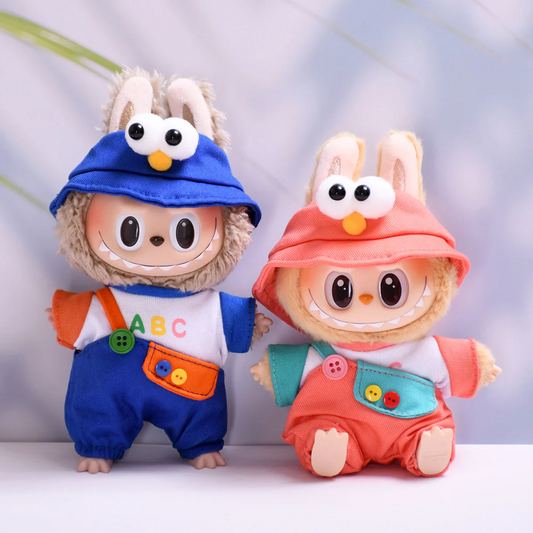 Big Eyed Sesame Bird Overalls 15-17cm collectible dolls[Selling clothes only]