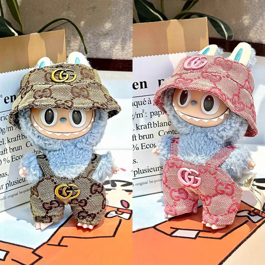 Brown pink GG Suit 15-17cm collectible dolls[Selling clothes only]