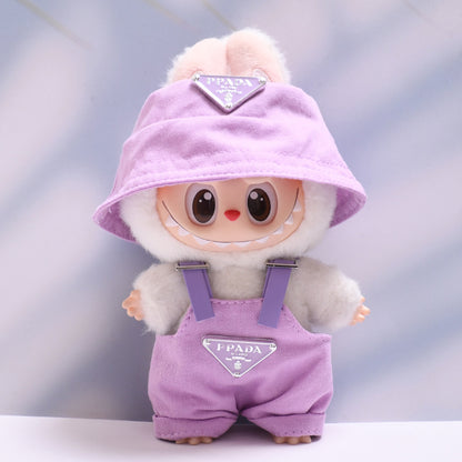 삼각형 모자 서스펜더 바지 정장 15-17cm 수집용 인형[옷만 판매] 