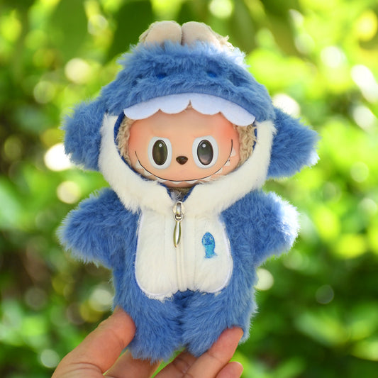 Blue Shark Onesie 15-17cm collectible dolls[Selling clothes only]